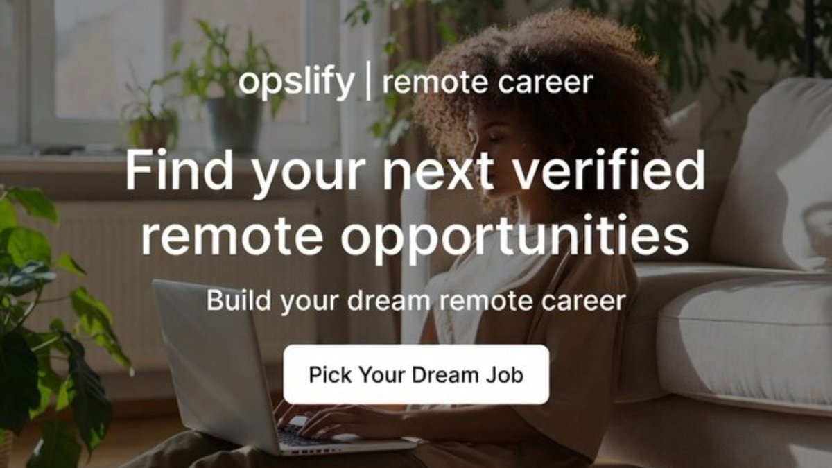 opslifysolution's tweet image. One role teaches basics. The right role builds system design and leadership. We helps you find roles that grow your skills step by step so your career moves forward with purpose.

#RemoteWork #TechCareers #CareerGrowth