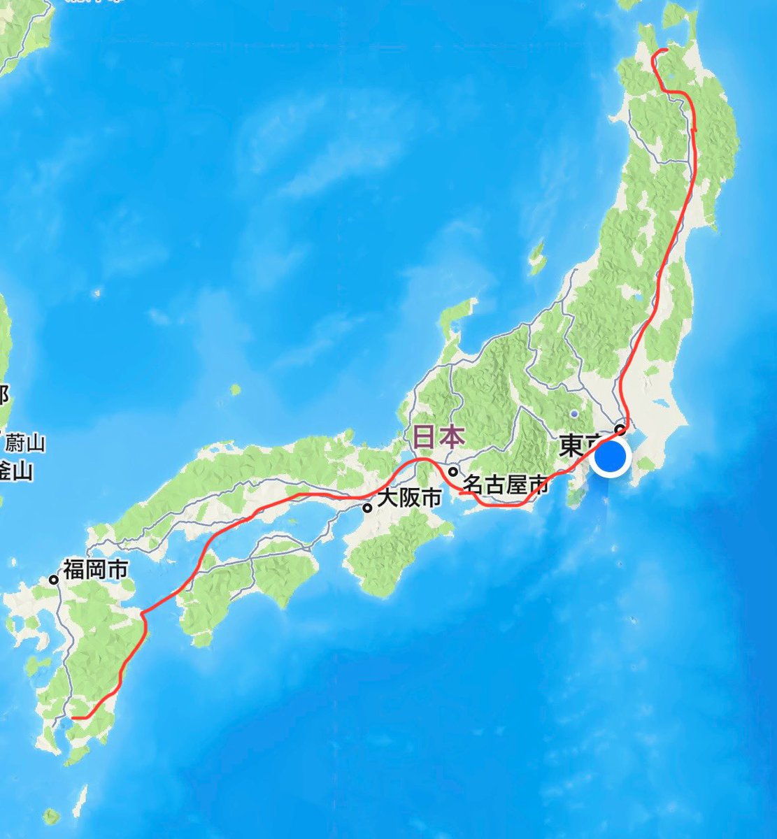clowd_shiny's tweet photo. 【連絡】自転車で日本縦断してきます！

自転車持って鹿児島へ飛んで
最終的に青森までを目指し
この「青めぐりんご」ちゃんを里帰りさせにいきます！（これは後付け）

ただしGW12日間では足りないので、今回はフェーズ1、【鹿児島空港〜名古屋】までの走破を目指すよ

無事を祈っててください！ https://t.co/OoNImmM6LN