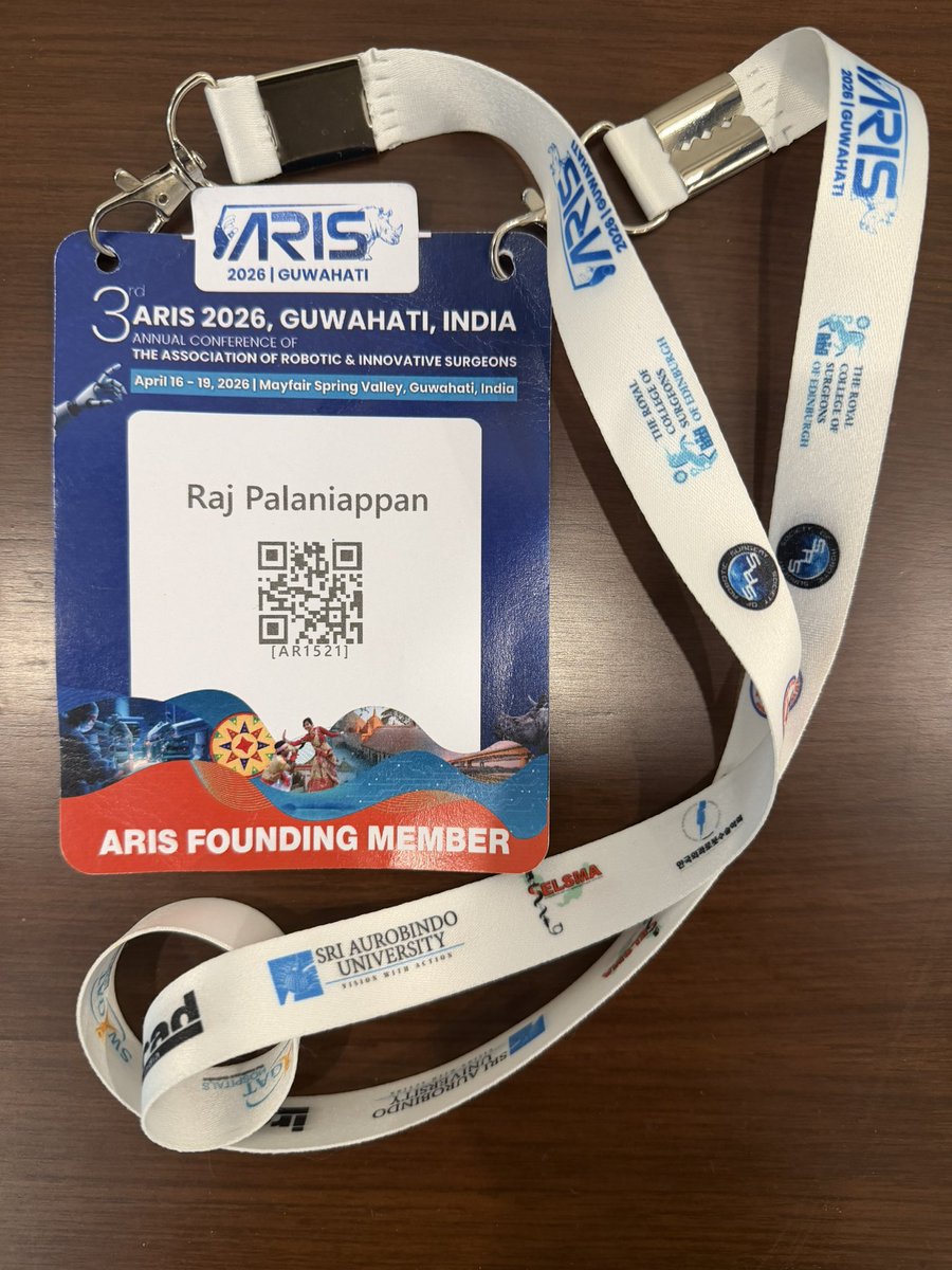 drnpraj's tweet photo. The ARIS 2026 International Robotic Conference was an electrifying, high-intensity experience packed with purpose and precision. From conducting the FARIS fellowship examinations to moderating two dynamic panel discussions, every moment demanded focus. Delivering three lectures, chairing two scientific sessions, and actively contributing to executive committee meetings kept the momentum relentless. Spearheading the convocation added a proud, emotional culmination to the journey. The schedule was undeniably exhaustive, but equally fulfilling—surrounded by global experts, cutting-edge ideas, and the shared vision of advancing robotic surgery to its next frontier.
#reclaimlife
#docraj
#barosurgery
#roboticsurgery