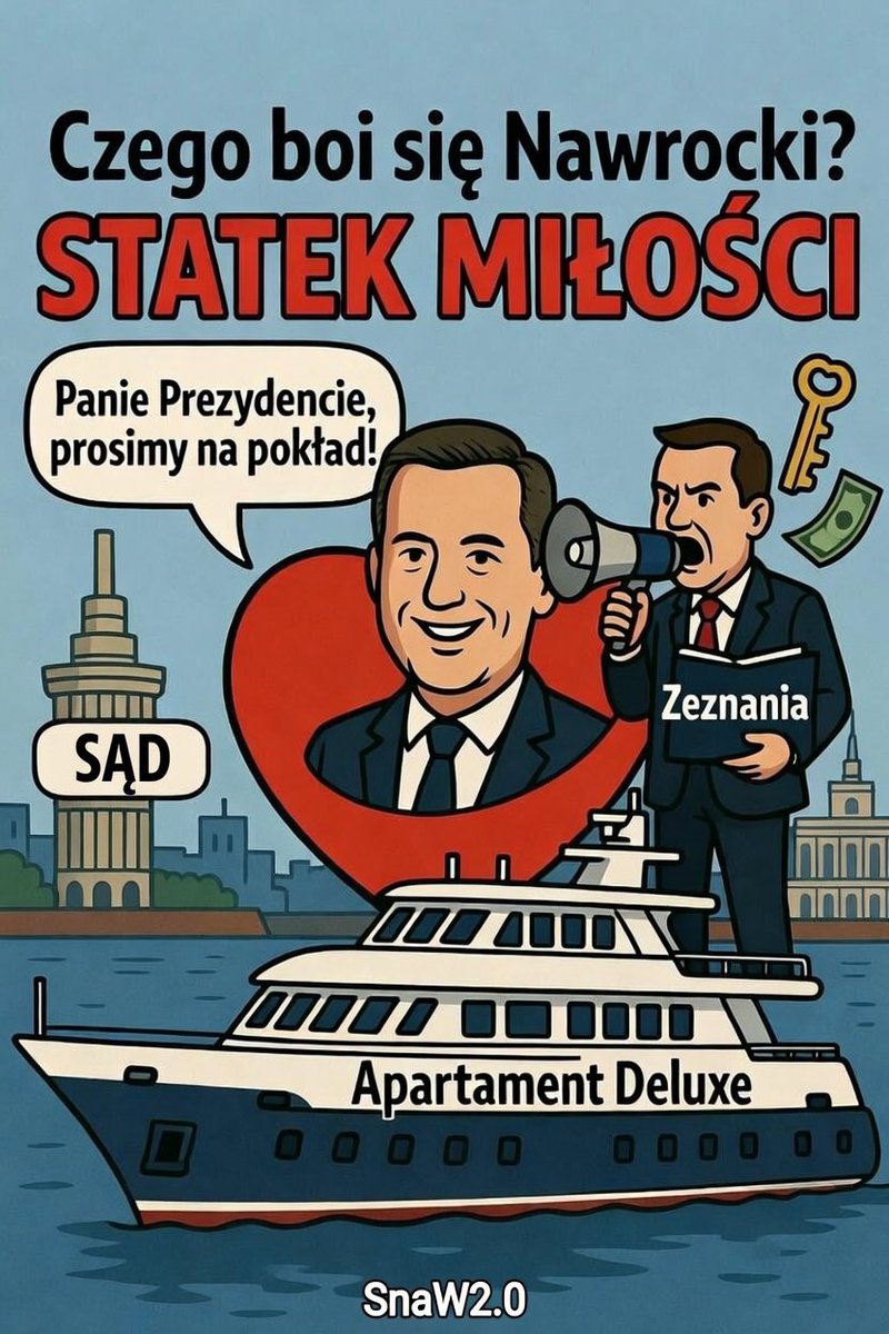 Śledztwo ws. Nawrockiego? Gdzie jest Prezydent i czego się boi,niewinni nie mają nic do ukrycia🚢

Darmowe apartamenty, możliwe przekroczenie uprawnień w Muzeum II Wojny Światowej — prokuratura chce tylko jedno: normalne przesłuchanie.

Ale z Pałacu cisza taka, jakby to była