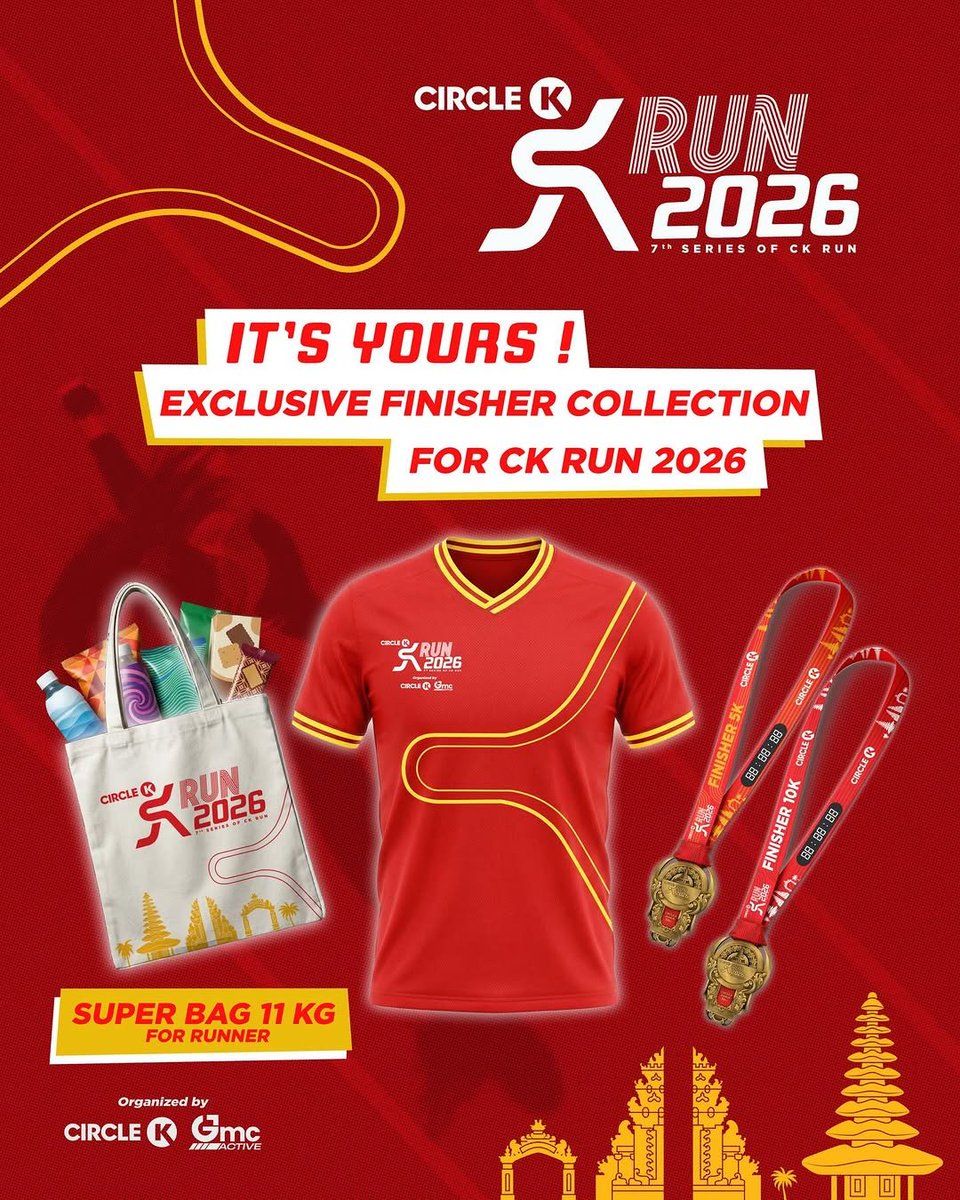 JadwalLari's tweet image. 👟Circle K Run 2026
🗓️Minggu, 2 Agustus 2026
🏃‍♂️5K dan 10K
🏠Pantai Mertasari Sanur, Denpasar Selatan, Denpasar, Bali

#JadwalLari #FunRun #InfoLariBali #EventLariBali #CircleKRun2026