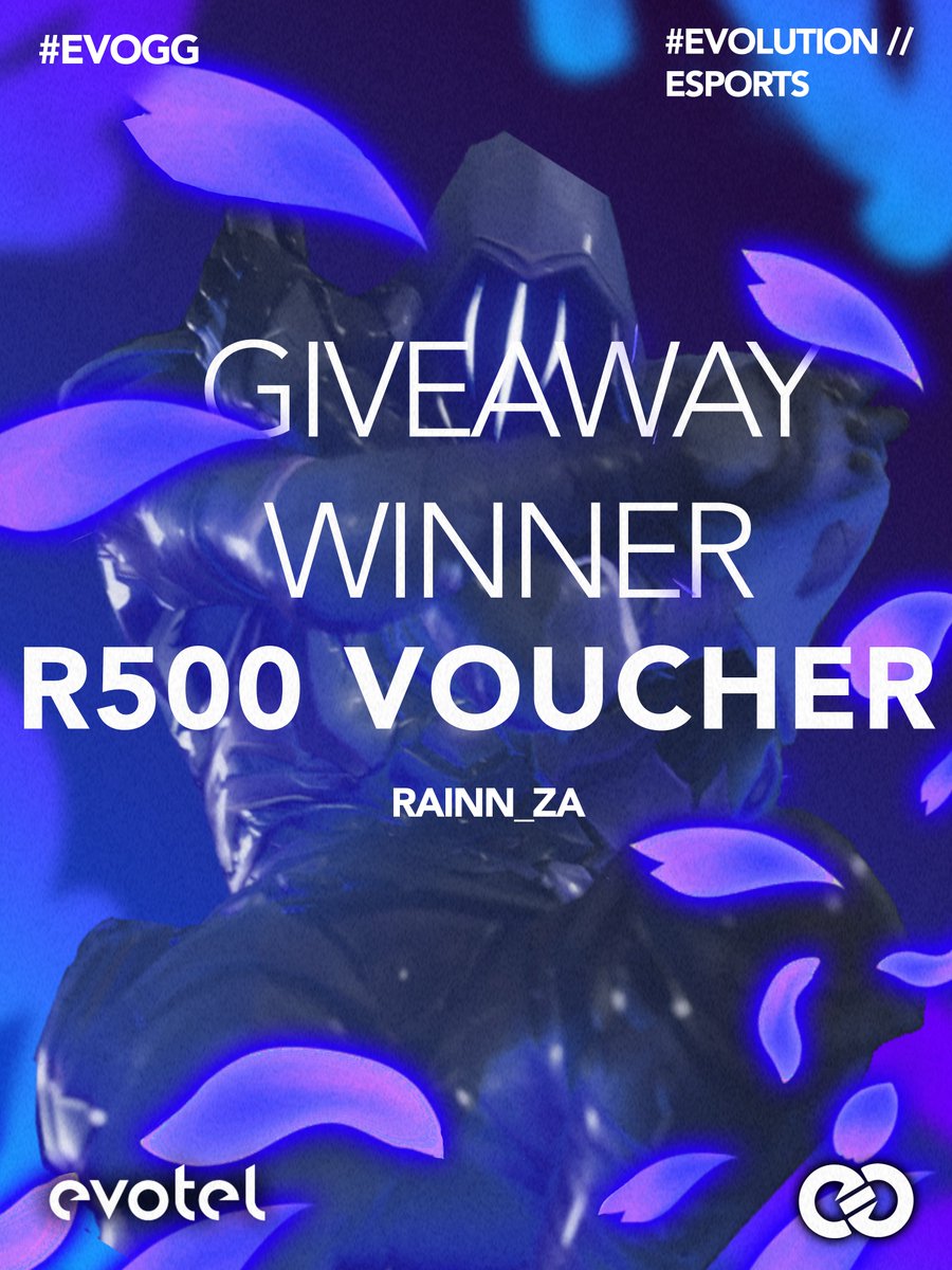 EvolutionRSA's tweet image. Today we announce the winner of our recent giveaway!

Your winner is none other than : @raiNN_za 

We extend our heartfelt thanks to all participants of this giveaway!

Don't worry, there is more to come we promise, even at larger scales!

#GiveawayWinner