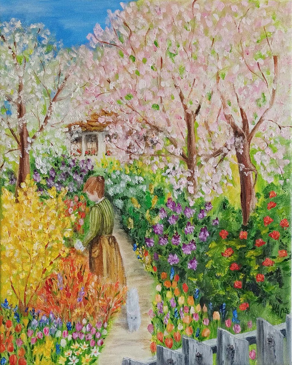 KrasimiraStale1's tweet image. "Everything is Spring" – finally finished capturing the vibrant awakening of nature on canvas.kacoilpaintings.com/products/every…
#OilPainting #OriginalArt #ArtTwitter #SpringVibes #FineArt #CottageCore