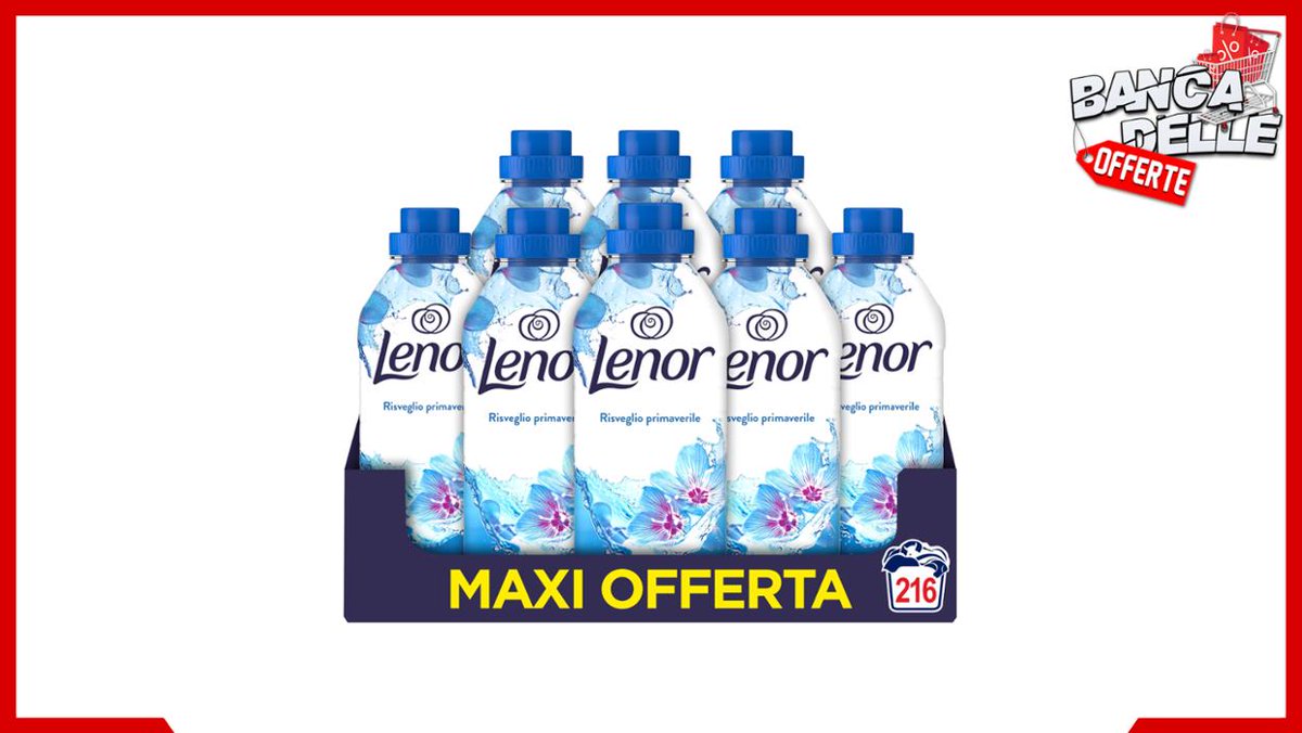 BancaOfferte's tweet image. 🧴 Lenor Ammorbidente Lavatrice Concentrato 216Lavaggi (8X27)

💰 A soli 15,99€ invece di 33,61€ (-52%)

🔎 amzlink.to/az0U14hZFnlIM
#adv #offerte #oggi