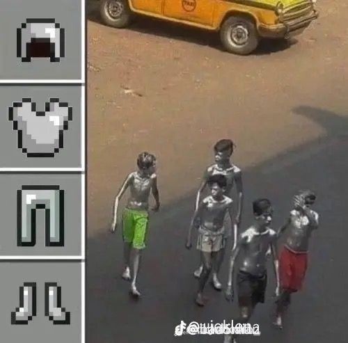 Arisu_sus's tweet image. Ternyata Manusia silver itu menggunakan full iron armor untung menjadi manusia silver 
#pinterest
#minecraft #meme