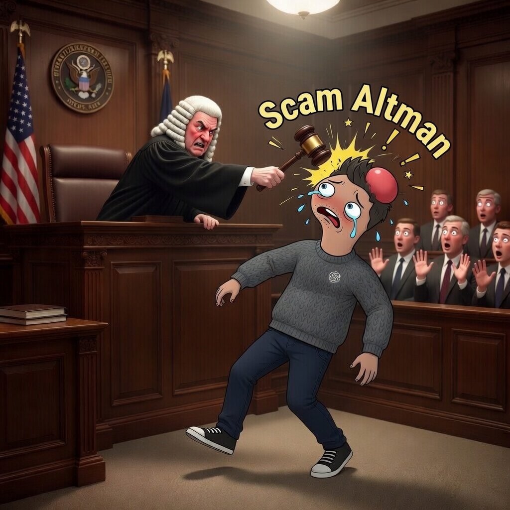 Scam Altman tweet media