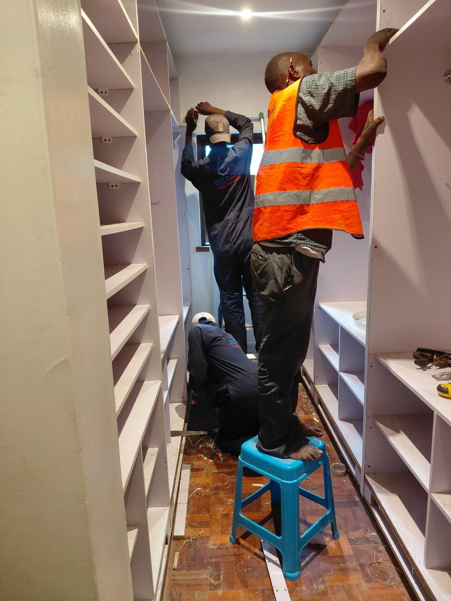jitplumbers's tweet photo. From installation to perfection 
Before &amp; After of this custom walk-in closet transformation . Clean finish, smart storage, quality workmanship. We don’t just do plumbing — we deliver complete solutions and still doing the same great job every day. 
Deputy President Gaucho Narok https://t.co/4lGUqnMbk8