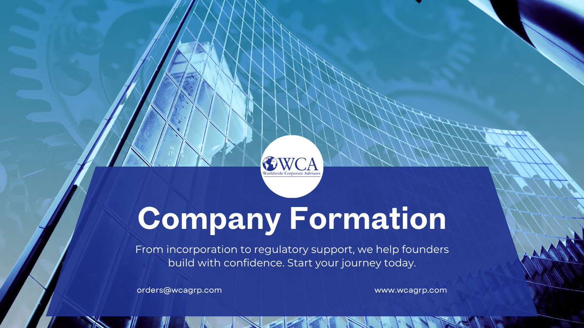 WCAGRP's tweet image. * Company Formation *

WCA can simplify the setup process with tailored company formation packages for every business type.

Visit our website and contact us to learn more.

wcagrp.com

#companyformation #services #global