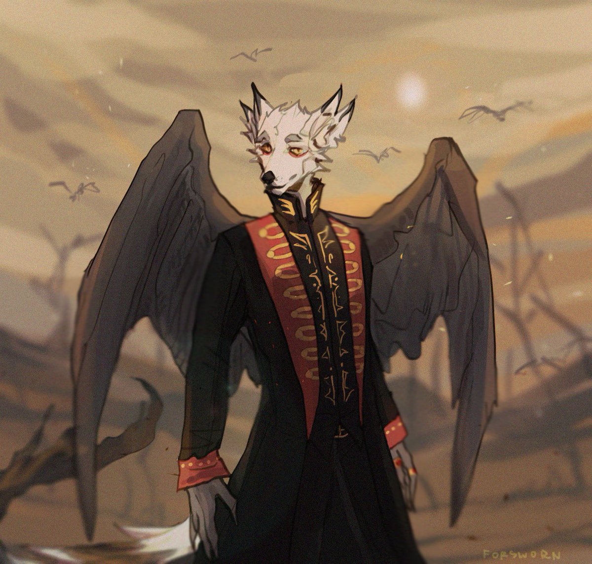 TREKfur's tweet image. my oc 🥀

#furry #reference #wolf