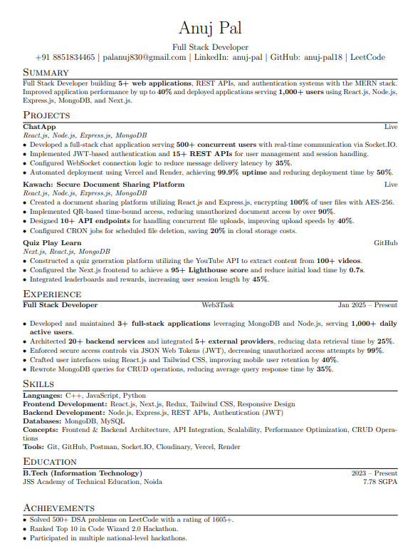 Anujpal844204's tweet image. Open to new opportunity (Remote/Freelance)
#OpenToWork #FullStackDeveloper #WebDeveloper #SoftwareEngineer #Hiring #TechJobs #RemoteJobs #StartupJobs #Nextjs #Reactjs #Nodejs #PostgreSQL