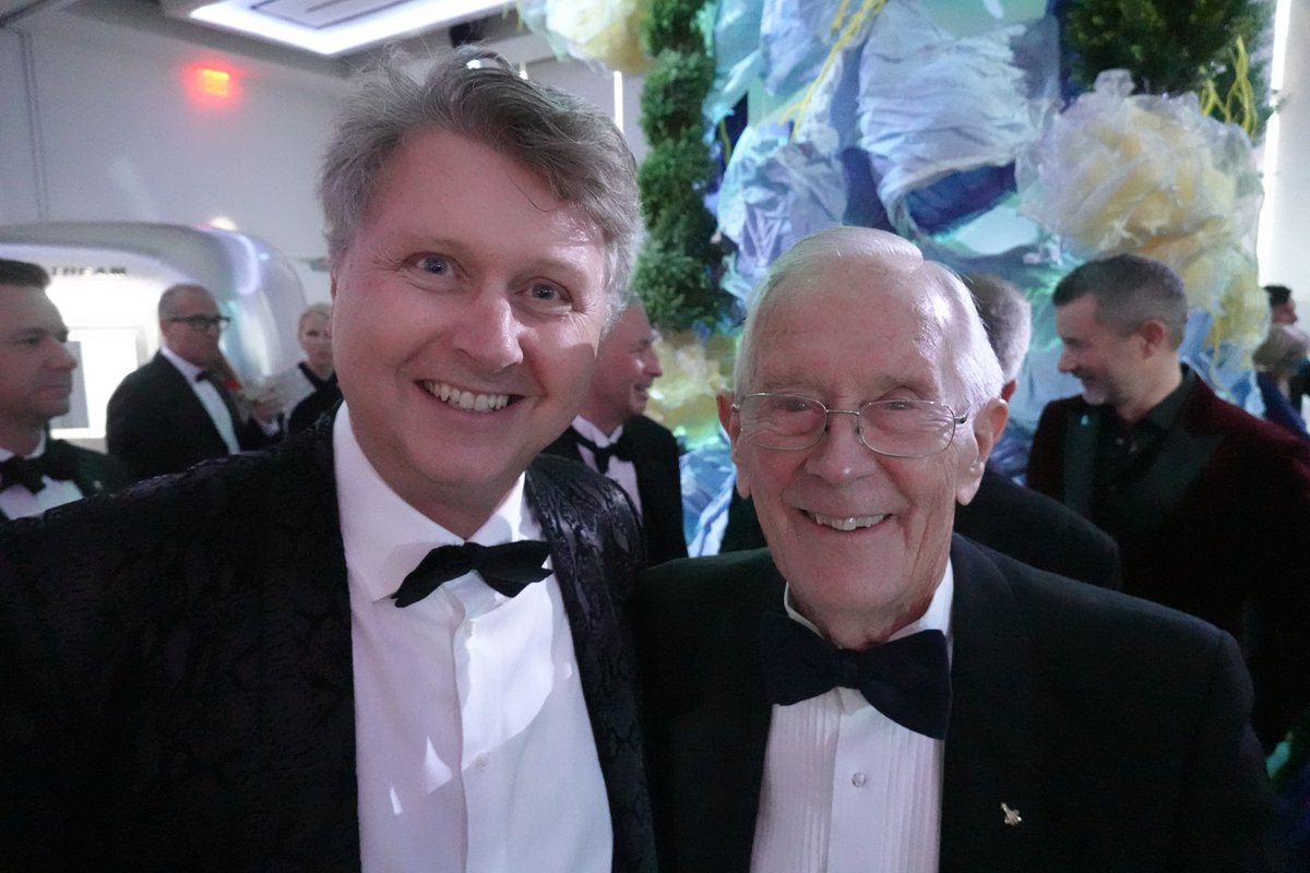 perwimmer's tweet photo. With Apollo 16 Moonwalker Charlie Duke at the Explorers Club AGM and gala, New York, April 18-19 2026 https://t.co/eZWrpifNd0
