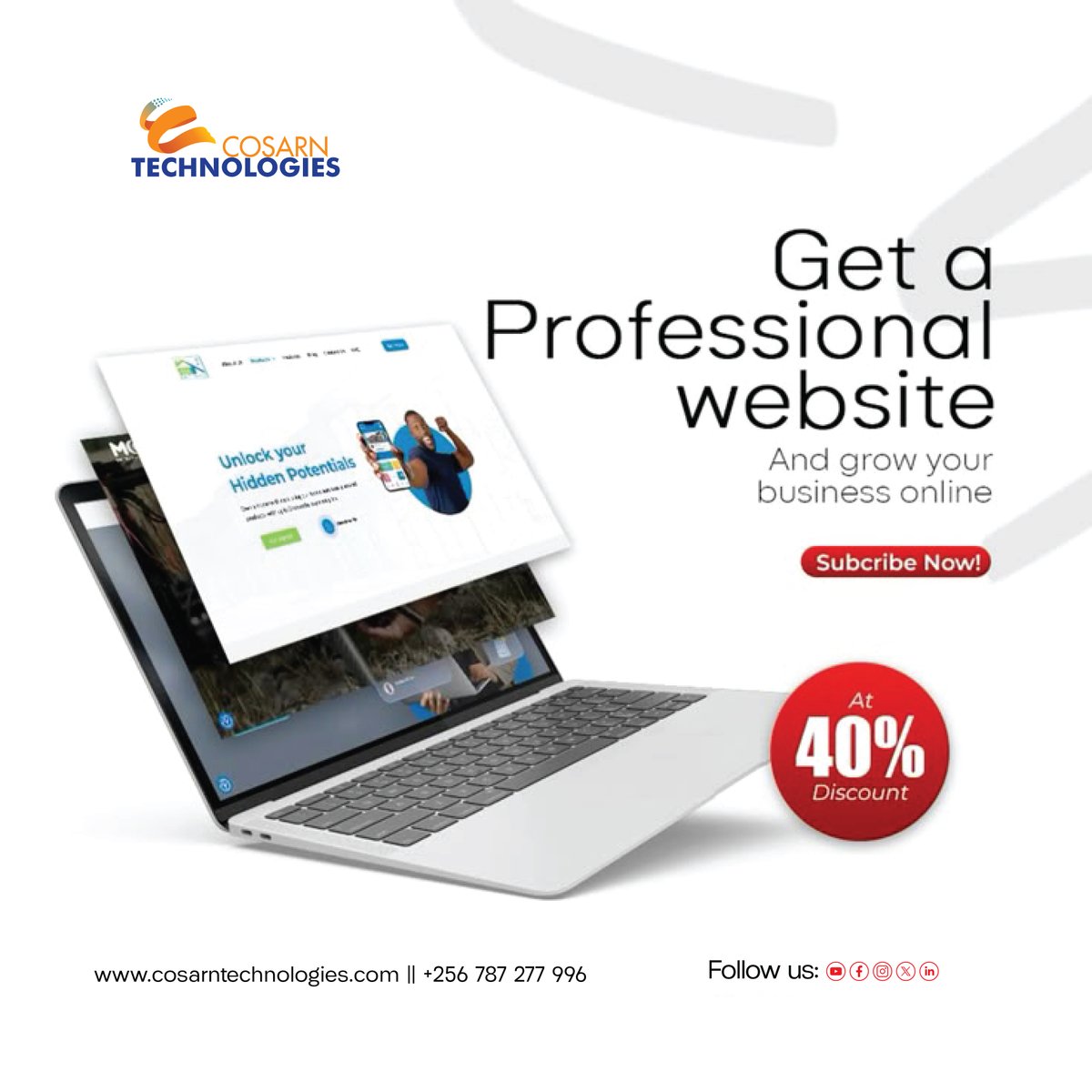 CosarnT's tweet image. Get a professional website and grow your business online 

We’ve built platforms like:
• billcliffordipo.com
• orikaafrica.com
• tims.tourism.go.ug
Need a business website or redesign? Let’s talk.
#WebDesign #BusinessGrowth #CosarnTechnologies
