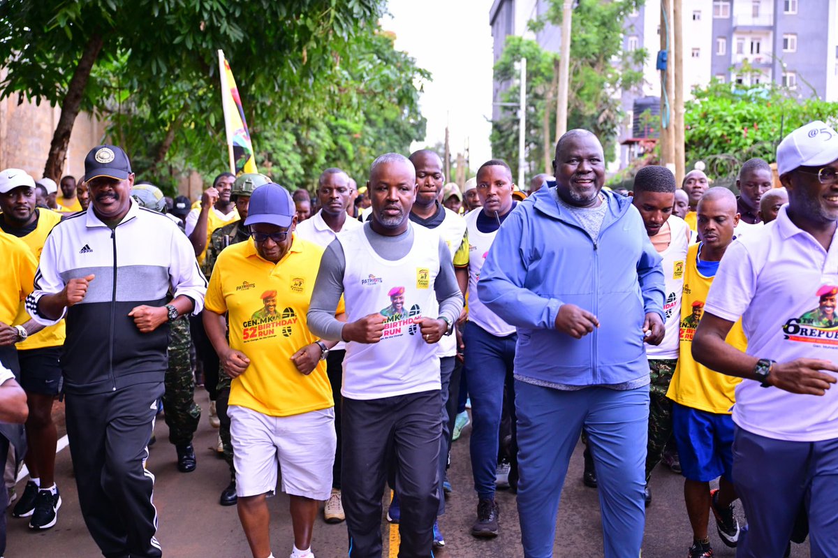On behalf of the Organizing Committee, I extend my sincere gratitude to everyone who turned up for our boss’ Birthday Run. Thank you so much. To Rt. Hon. <a href="/Thomas_Tayebwa/">Thomas Tayebwa</a>, thank you for delivering Gen. <a href="/mkainerugaba/">Muhoozi Kainerugaba</a> ’s message to the runners.
Finally, I thank all who contributed