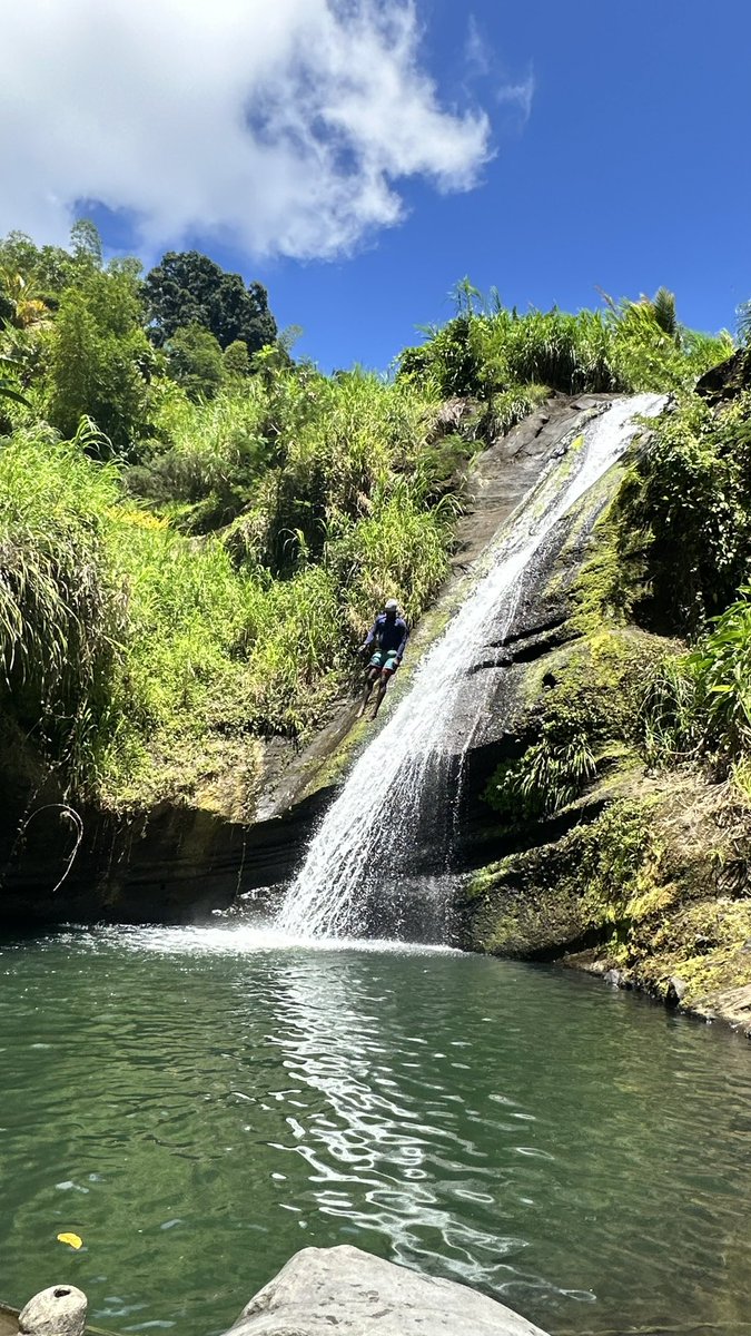 pvt_ak's tweet image. Did a spot of waterfall jumping as you do. #grenada