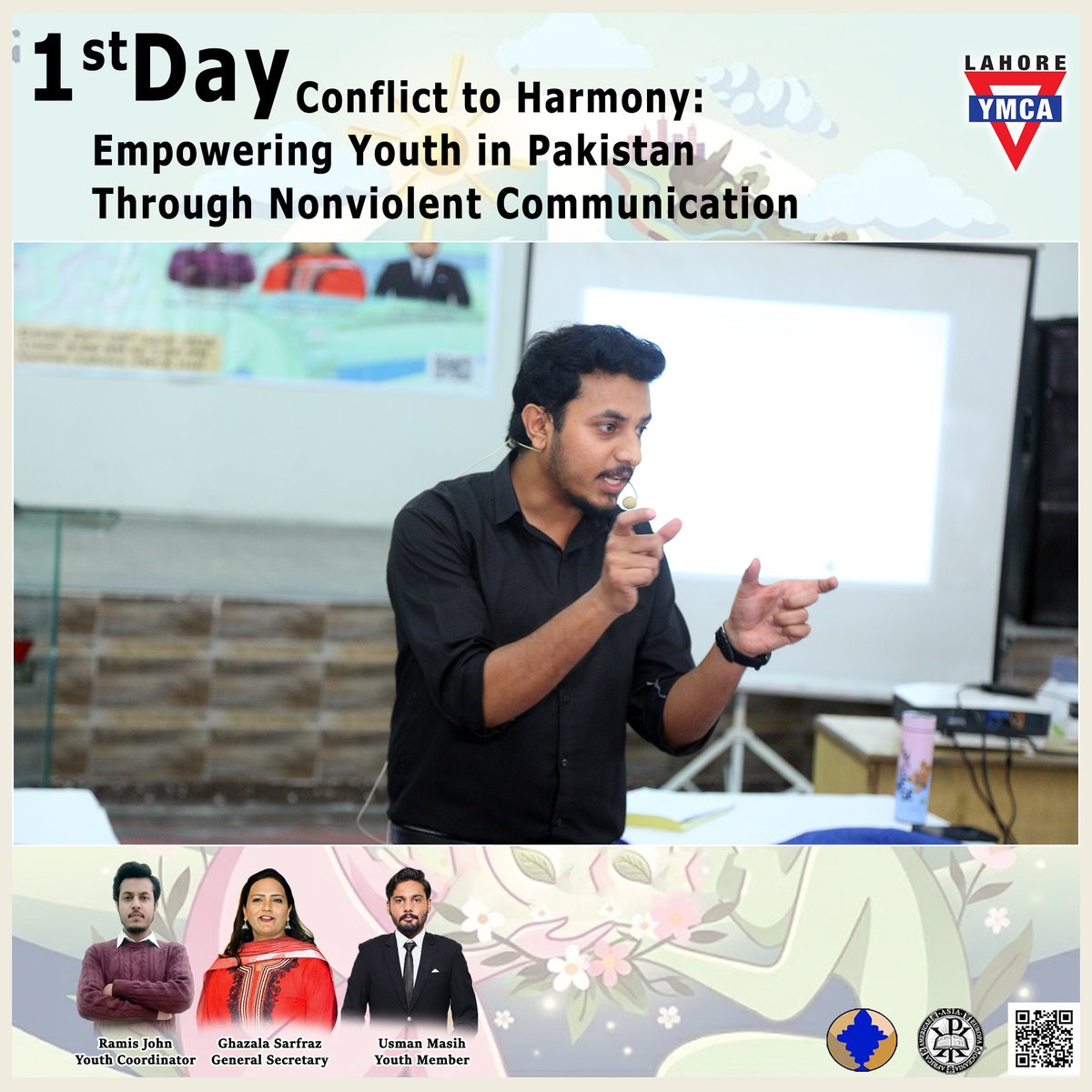 ymca_lahor59383's tweet photo. Day 1 - Workshop on Nonviolent Communication
Reflection of the participants on what did you learn today?
Participants use meta cards to write their own reflection and share it with everyone by Mr. Ramis John (Youth Coordinator)
#NonviolentCommunication #ConflictToHarmony #Peace https://t.co/Hs5z0rQJqE