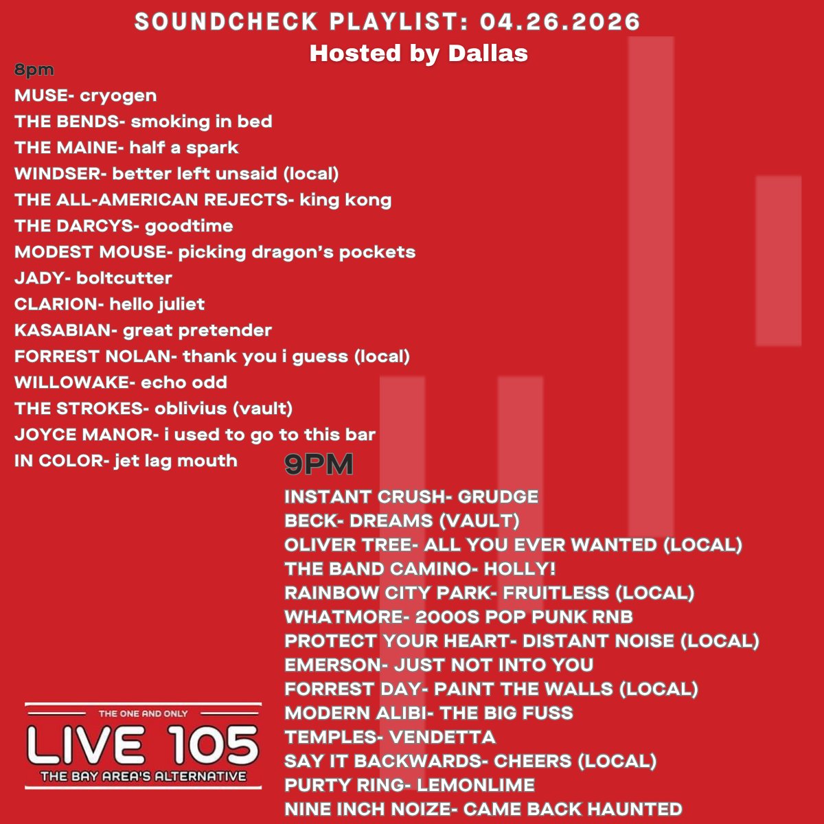 LIVE 105 tweet media