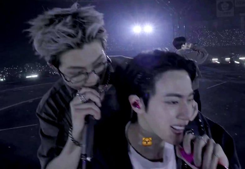 namnamjeans's tweet photo. my theory is joons just gonna get closer and closer that by the end of the tour people wont even be surprised if they kissed https://t.co/m0fX5CCkQd