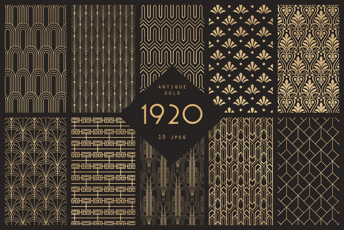 designeour's tweet image. #1920 Art #Deco Collection by The Paper Town &amp;gt; designeour.myportfolio.com/1920-art-deco-…