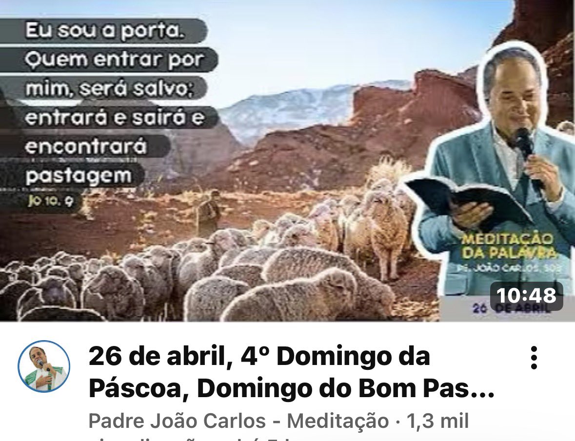 26 de abril, 4º Domingo da Páscoa, Domingo do Bom Pastor, 63º Dia Mundia... youtu.be/2auHRjCkPcQ?si… via <a href="/YouTube/">YouTube</a>