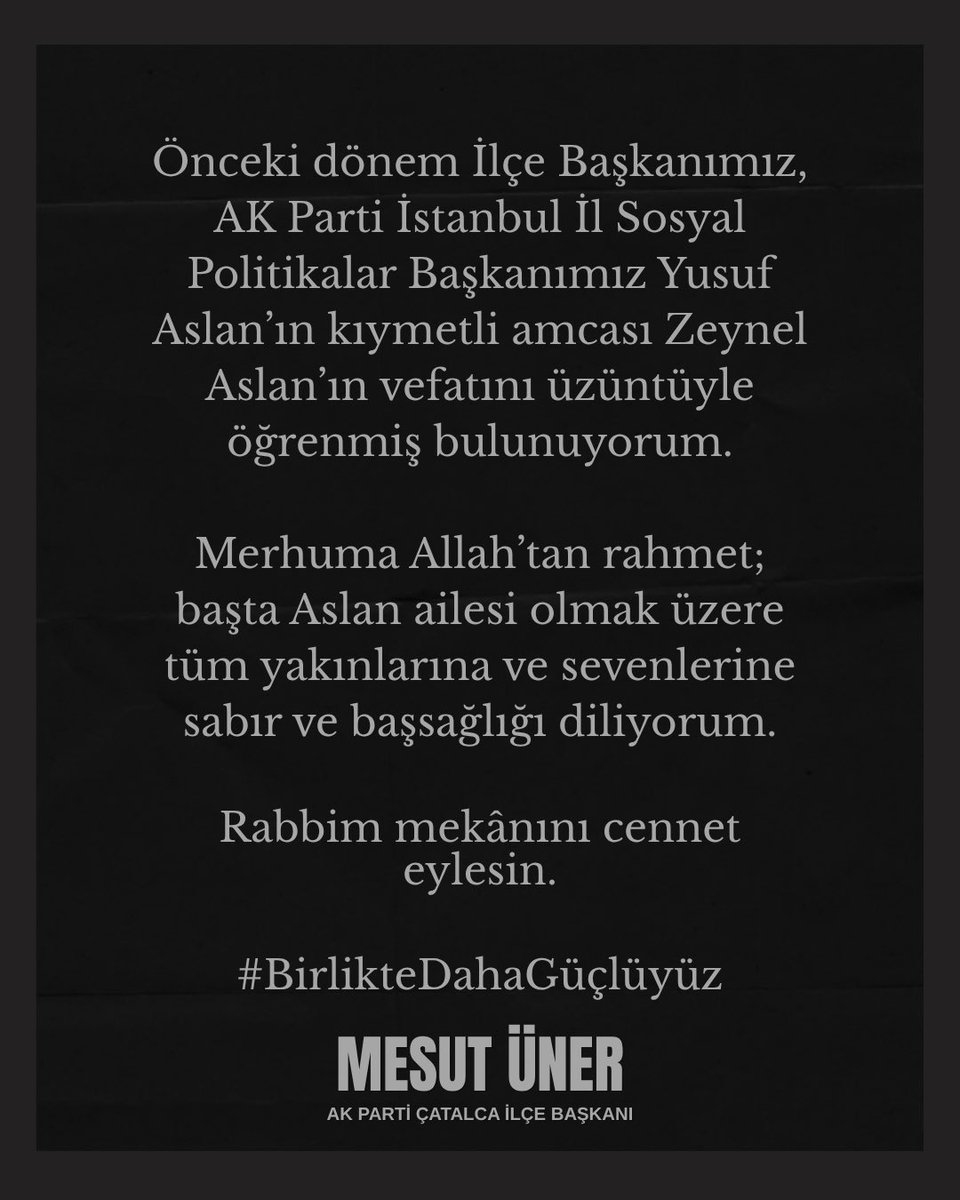 Mesut Üner tweet media