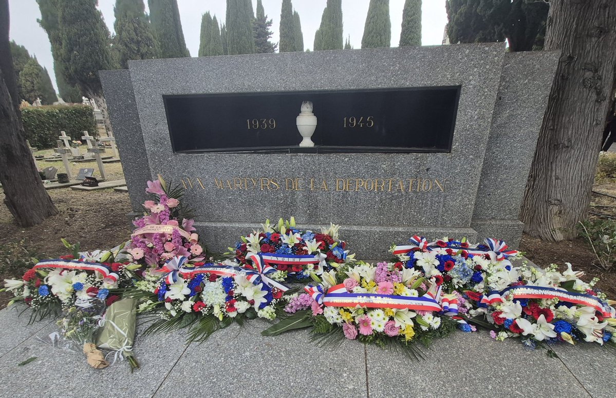 À Nice lors de la Journée Nationale du souvenir des victimes et héros de la déportation j’ai rendu hommage au nom  <a href="/MaRegionSud/">Région Sud</a> et <a href="/RenaudMuselier/">Renaud Muselier</a> à la mémoire de tous les déportés, à leur sacrifice.
A l’heure où la violence en politique se banalise n'oublions pas notre histoire!