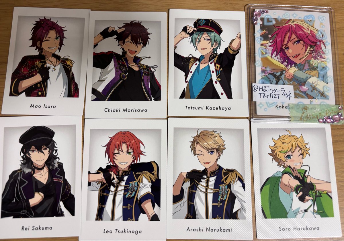 HSJryy_TZs1127's tweet photo. 【交換 譲渡】あんスタ 10周年展示会
購入特典 アニメイトフェア 特典 
ぱしゃっつ P.Ashots!!

譲:真緒 千秋 巽 ※零 ※レオ 嵐

求:こはく ※望見 ※真珠 カンナ エス ライカ 

※↔︎※同士での交換
無印＝ ※又は無印での交換
都内手渡し、又は郵送
検索からお気軽にお声掛けください！ https://t.co/Tz0iZ9D83h