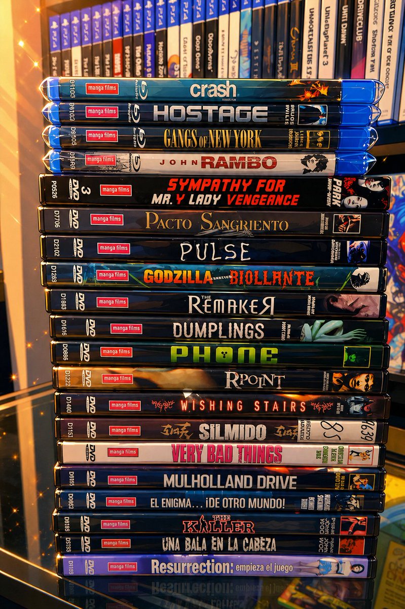 VideotecaLa's tweet image. El sello de Manga Films parece que tuvo sus andares en el formato de Blu-ray, pero creo que no fueron muchas ediciones. Sin embargo, en DVD puedes encontrar infinidad de títulos con este sello mágico.

#dvd
#bluray