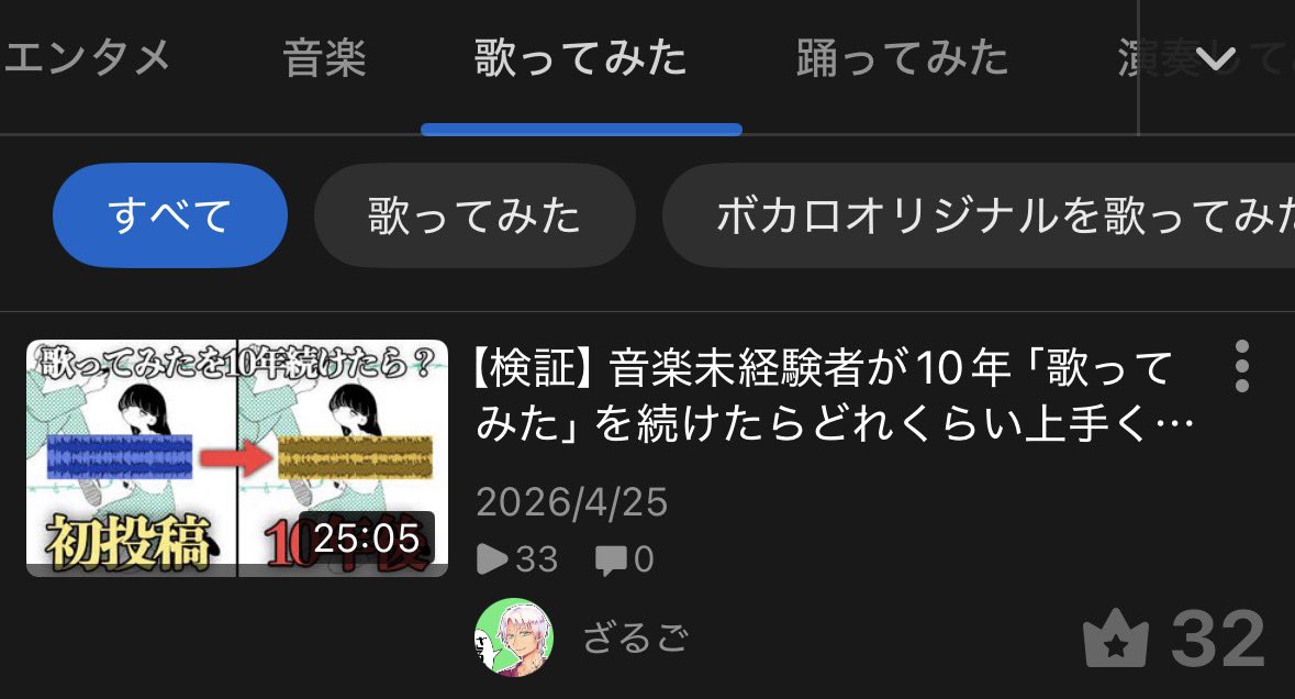 歌ってみたデイリーランキング19位と32位ありがとうございます！！