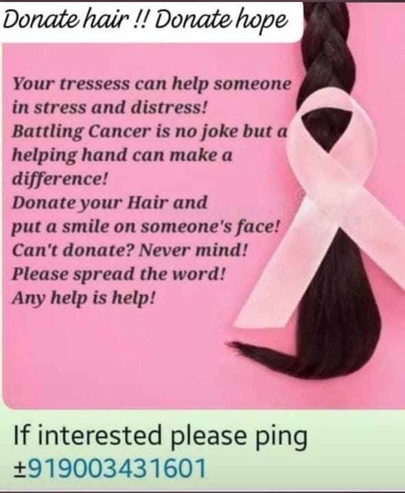 unaku_jj's tweet photo. Please do consider helping if willing, or help spread the world! Do your magic Twitter world!

#DonateHair https://t.co/mFirdOmhxf