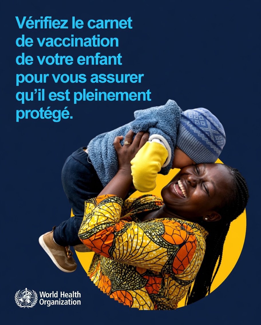 OMSRDCONGO's tweet image. À l’occasion de la Semaine Africaine de la vaccination, #SAV2026, prenons un moment pour vérifier nos vaccins et protéger notre santé à chaque étape de la vie. La #vaccination, c’est pour tous les âges.
  #LesVaccinsFonctionnent