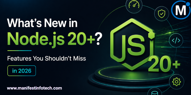 Manifest_info's tweet photo. What’s New in Node.js 20+? Features You Shouldn’t Miss in 2026
https://t.co/e5Qiwsdr0m

#Nodejs #Nodejs20 #NodejsUpdate #NodejsFeatures #JavaScript #BackendDevelopment #WebDevelopment #NodejsDevelopers https://t.co/Z4s8ZrSqEB