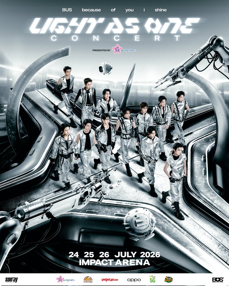 "BUS because of you i shine" ประกาศคอนเสิร์ตใหญ่ "LIGHT AS ONE CONCERT" จัดเต็ม ณ อิมแพ็ค อารีน่า 3 วันรวด!
#BUS_LIGHTASONE 
#BUSbecauseofyouishine 
#SONRAYMUSIC

สิ้นสุดการรอคอย! ศิลปินวง BUS because of you i shine ประกาศจัดคอนเสิร์ตใหญ่ในชื่อ "BUS because of you i shine LIGHT