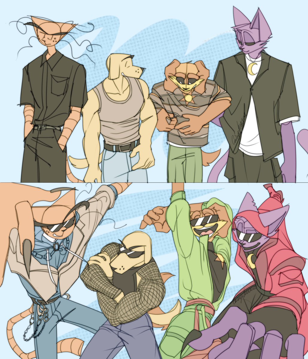 Cringe_Kakava's tweet image. Vibing in Pinterest outfits 
#PoppyPlaytimefanart #SmillingCritters #dogmanfanart