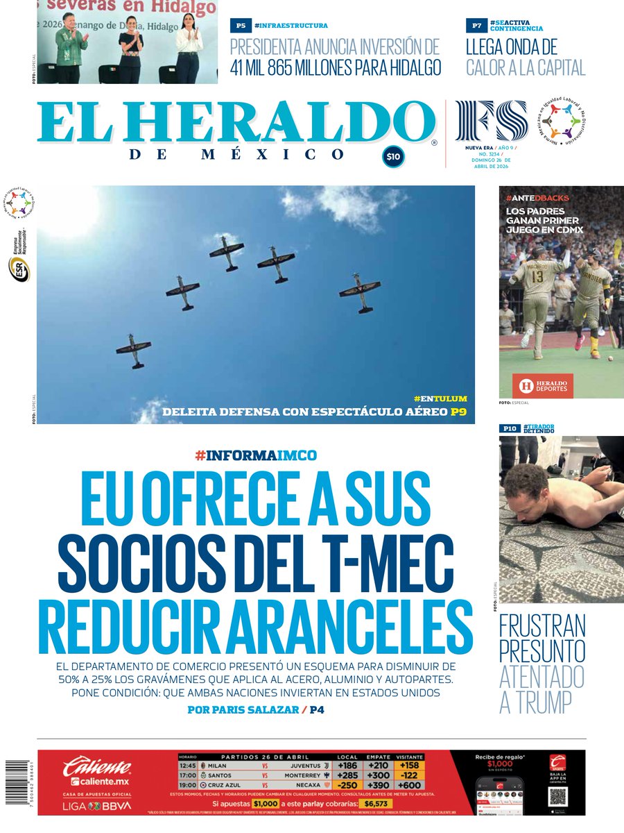 El Heraldo de México tweet media