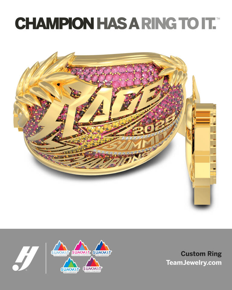 herffjones's tweet photo. What time is it? Summit time! Take a look at some custom rings designed for previous summit champions! Now it's your time to shine! #Summit #AllStarCheer #ChampHasARingToIt https://t.co/JtHBfXNcTF