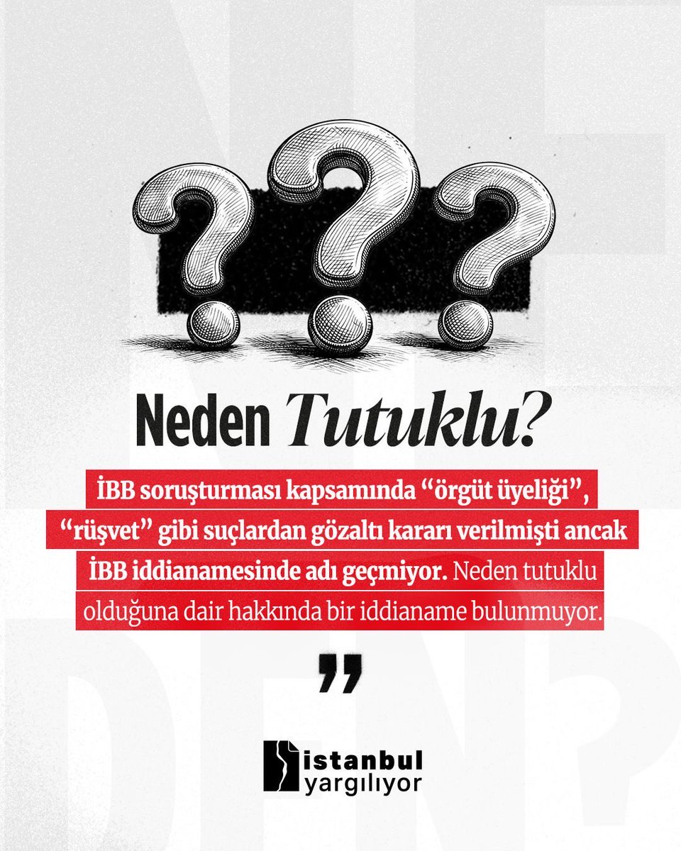 istyargiliyor1's tweet photo. Adı iddianamede yok, Ağustos 2025’ten beri tutuklu. 

İBB Basın Yayın ve Halkla İlişkiler Dairesi Başkanının şoförü Doğukan Arıcı, hakkında bir suçlama olmadan aylardır hapsediliyor. https://t.co/AcGfWuw6yt