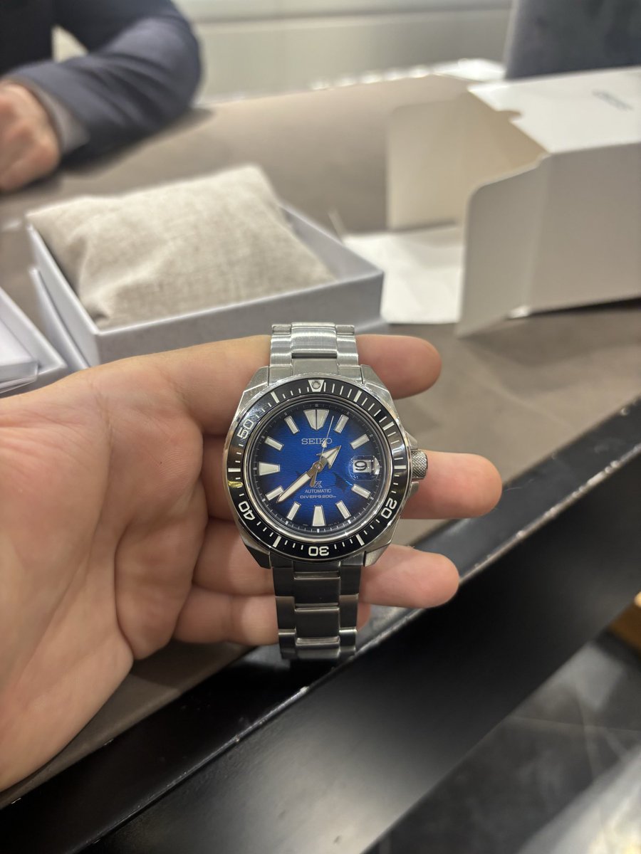 pcrotasi's tweet photo. Taze taze bir hayırlı olsununuzu alırım dostlar 💫⏱️❤️
Merak edenler icin ;
Special Edition Seiko Prospex King Samurai SRPE33K https://t.co/ZSajkzFsas
