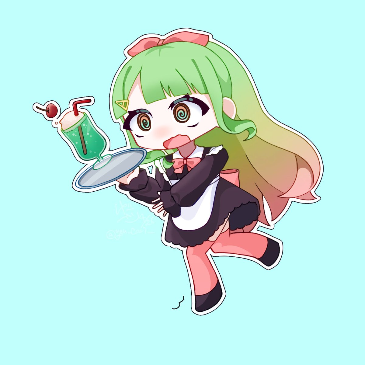 ドジっ子メイドさん

⚠︎衣装改変
 #茶子アート