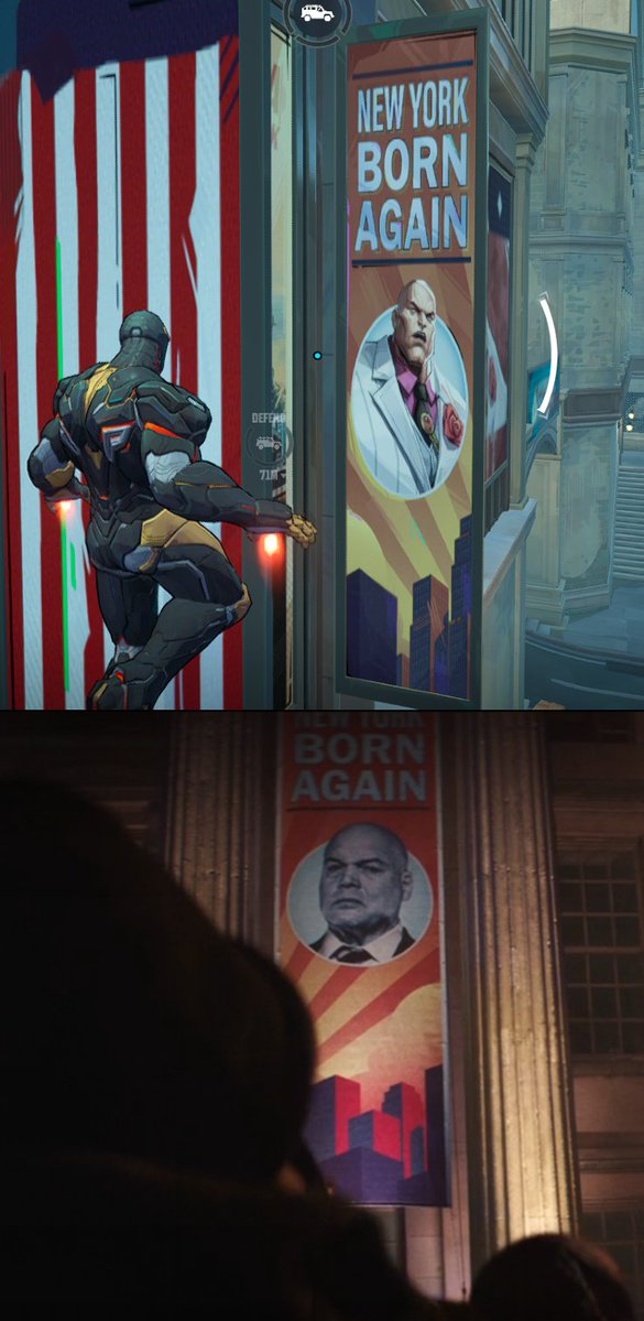 The latest #MarvelRivals map includes references to 'DAREDEVIL' Season 1 and 'DAREDEVIL: BORN AGAIN' Season 2