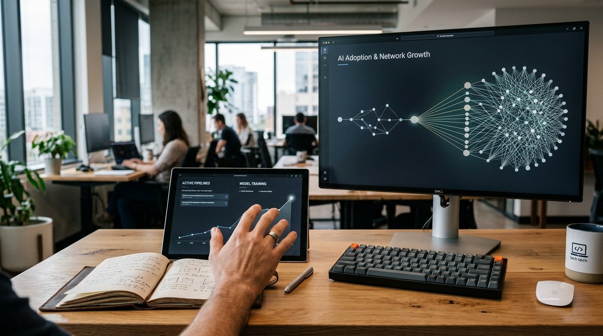 cryder919's tweet photo. Shopify CTO Mikhail Parakhin details a fundamental shift: a "phase transition" in late 2025 saw AI model quality reach a point where usage moved to near-universal adoption across engineering. They're even embracing effectively unlimited usage for top-tier models like Opus-4.6. W…