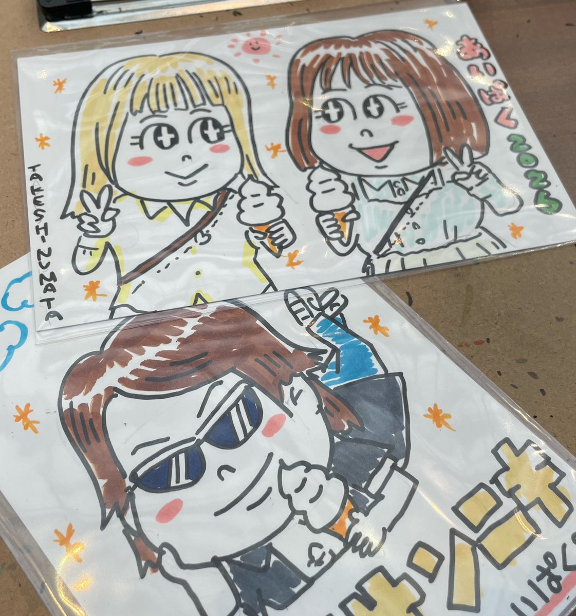 次回は29日水曜日祝日にあいぱく似顔絵描きに行きます！