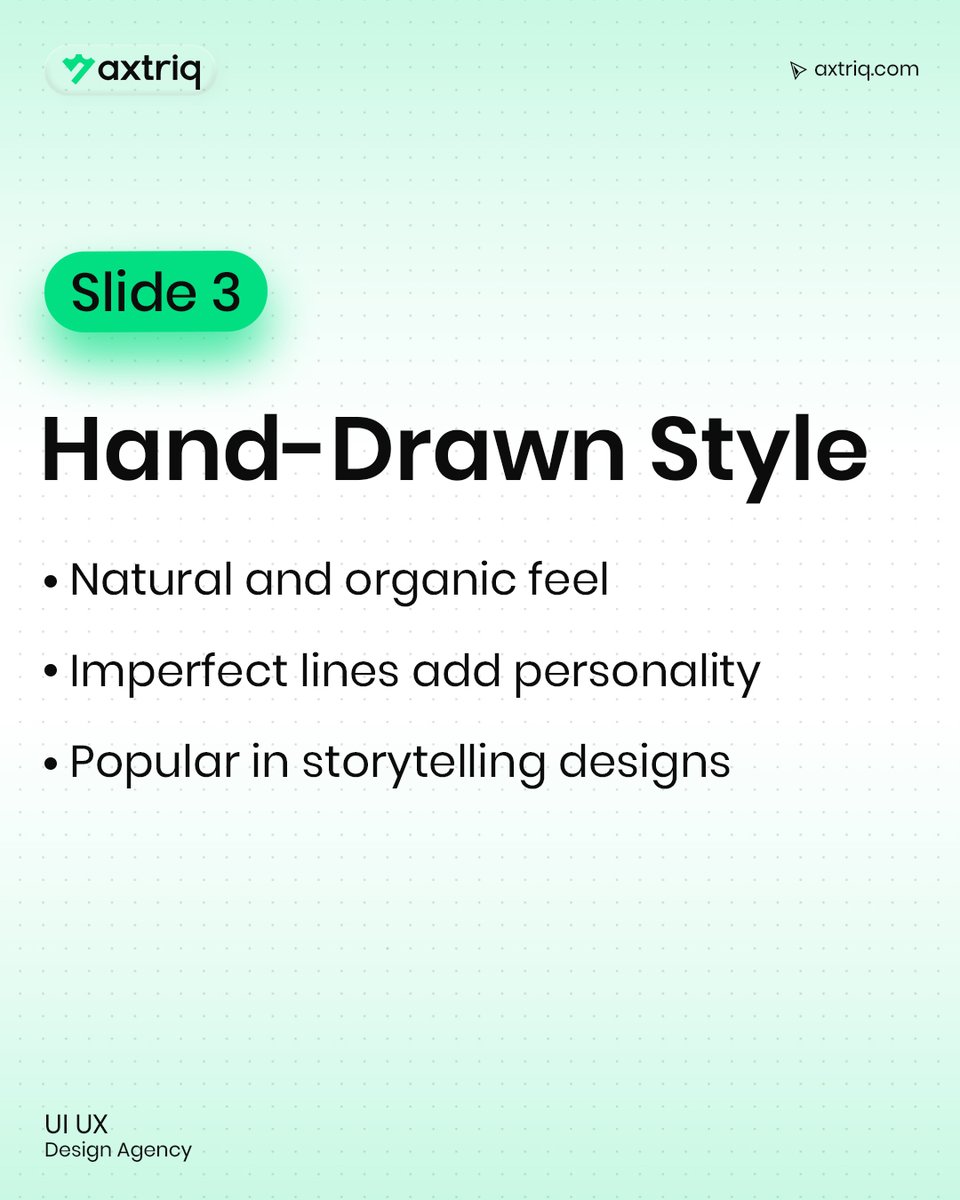 axtriqdesign's tweet image. Top Illustration Styles in 2026 🎨

• 3D Soft
• Minimal Line
• Hand-Drawn
• Bold Flat
Design smarter. Engage better. 🚀
Which one is your favorite?

#DesignTrends #UIDesign #GraphicDesign #UX #Axtriq
