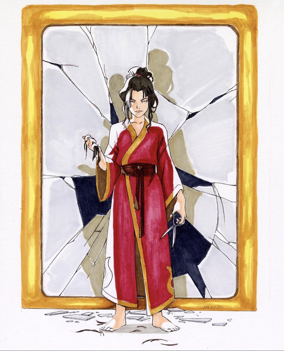 ficcyworld450's tweet photo. Azula, by Lauren Montgomery director of the aang movie. https://t.co/jMnPU9Xuvk