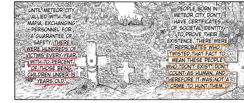 It will always make me feel sick. 
Human trafficking was always a thing in hxh but in this arc particularly it's just....