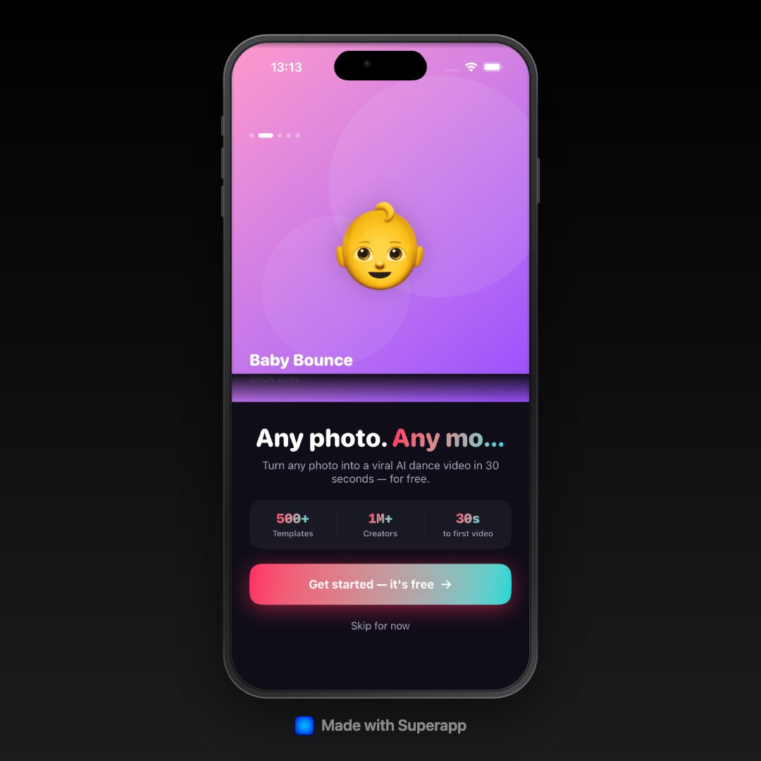 craxit2's tweet photo. launched my first build today 🚀

every app i tried: 30 features, endless settings, heavy tracking.

built my own with @superappios. no subscriptions. no tracking. just works. https://t.co/LiC8XCKs0j