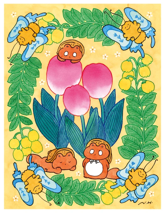 花に囲まれる幸せ