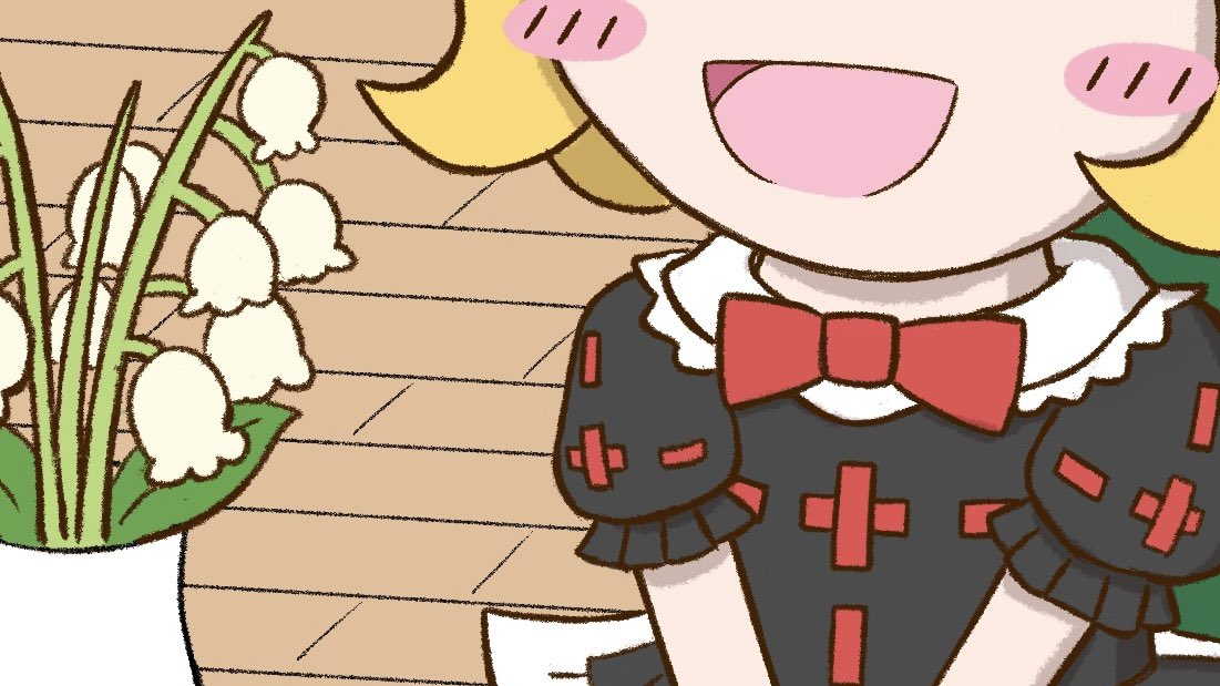 ganseki_illust's tweet photo. こちらの合同誌に私めもイラスト1枚寄稿させて頂いております！
メディスンの日常にこんな光景があったら良いな、というイラストを描きました。皆さんの素敵な作品とともにぜひご覧になってください！
#君影草に誘われて ←春例じゃないよ！ https://t.co/NRTLH7fDFo