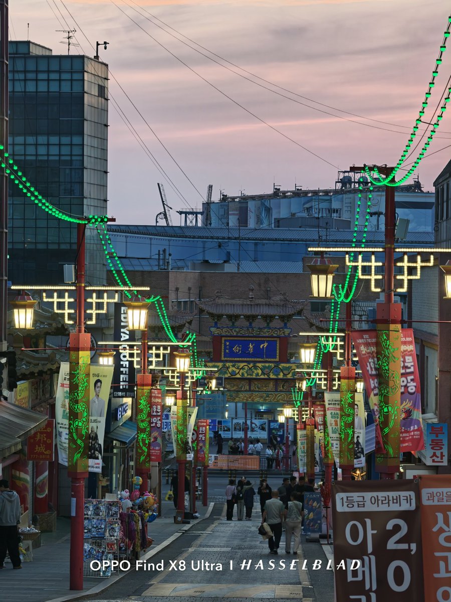 rejecthesarei's tweet image. 仁川の中華街
#ShotOnOppo
#FindX8Ultra