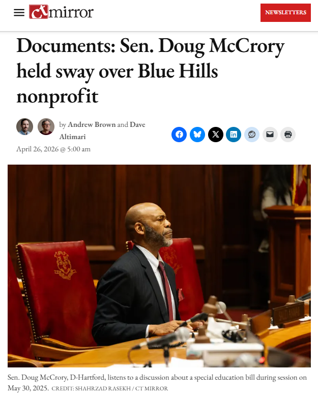 KristiTalmadge's tweet image. ⚖️💸 CONNECTICUT: State Senator Doug McCrory's Nonprofit Shell Game: Millions in Taxpayer Cash "Disappears" While Hartford's Favorite Son Plays Pass-the-Buck

In the latest chapter of Connecticut's endless nonprofit grift saga, a blistering forensic audit has laid bare how state