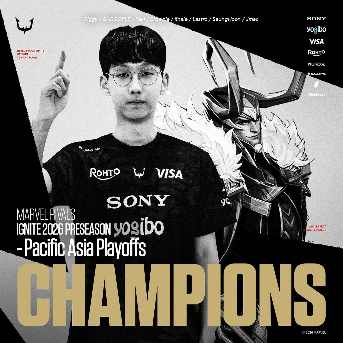 REJECT esports tweet media